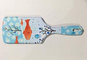 冬天鲤鱼3D打印梳子